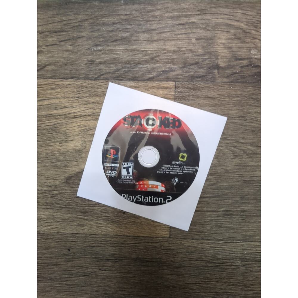 Stacked With Daniel Negreanu (Sony PlayStation 2, 2006) Disc Only